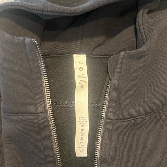 Lululemon Scuba Oversized Full Zip black size XS/S - Picture 7 of 7